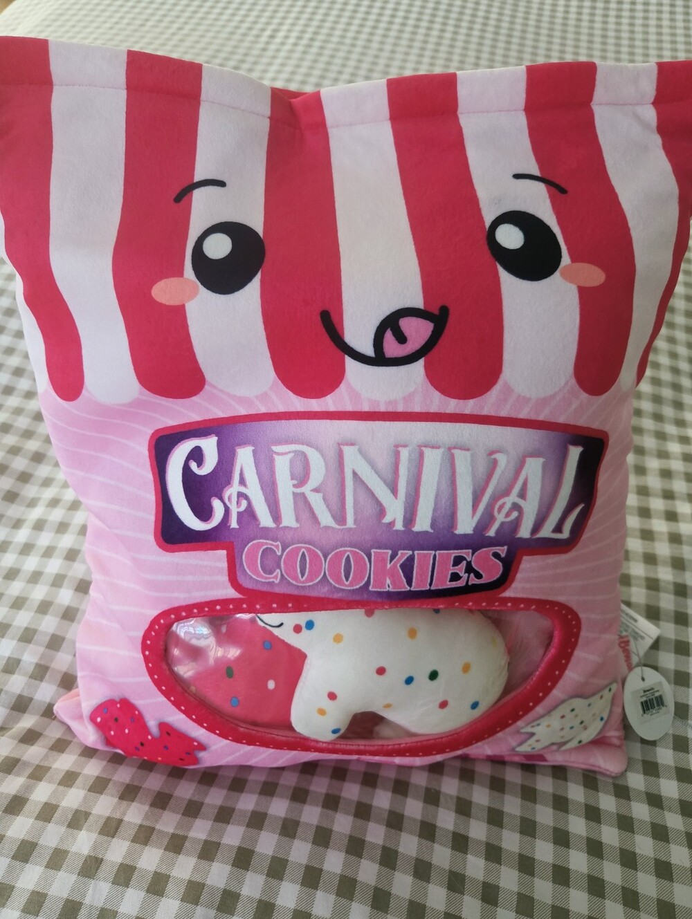NWT Bewaltz Carnival Cookies Pillow with Mini Cookie Plush Camels & Bears - Picture 11 of 14